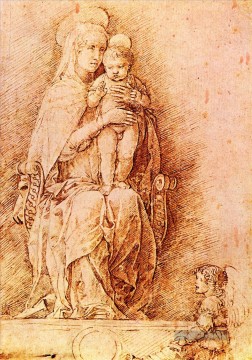  maler - Madonna und Kind Renaissance Maler Andrea Mantegna